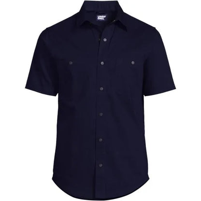 Men's Ripstop Short Sleeve Utility Work Shirt
