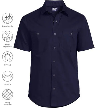 Men's Ripstop Short Sleeve Utility Work Shirt