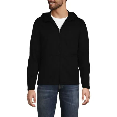 Unisex Grid Tech Hooded Zip Front Jacket