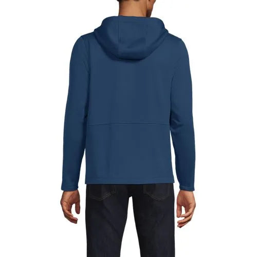 School Uniform Unisex Grid Tech Hooded Zip Front Jacket