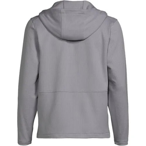 School Uniform Unisex Grid Tech Hooded Zip Front Jacket