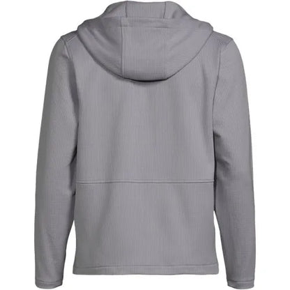School Uniform Unisex Grid Tech Hooded Zip Front Jacket