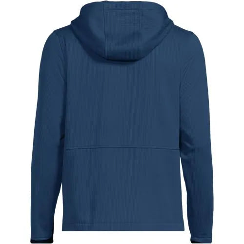 School Uniform Unisex Grid Tech Hooded Zip Front Jacket