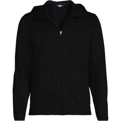 Unisex Grid Tech Hooded Zip Front Jacket
