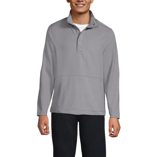 School Uniform Unisex Grid Tech Snapneck Pullover Shirt