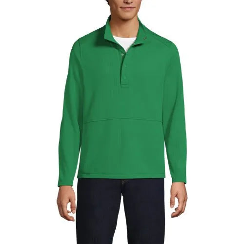 School Uniform Unisex Grid Tech Snapneck Pullover Shirt