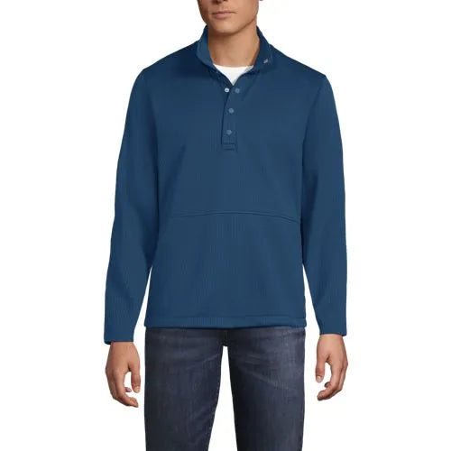 School Uniform Unisex Grid Tech Snapneck Pullover Shirt