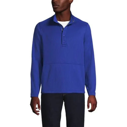 School Uniform Unisex Grid Tech Snapneck Pullover Shirt