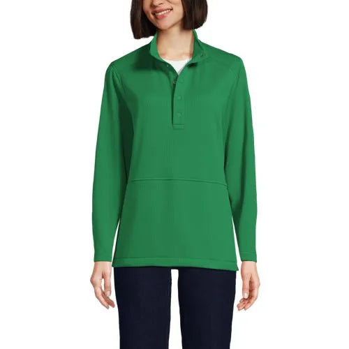 School Uniform Unisex Grid Tech Snapneck Pullover Shirt