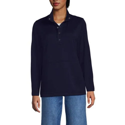 School Uniform Unisex Grid Tech Snapneck Pullover Shirt
