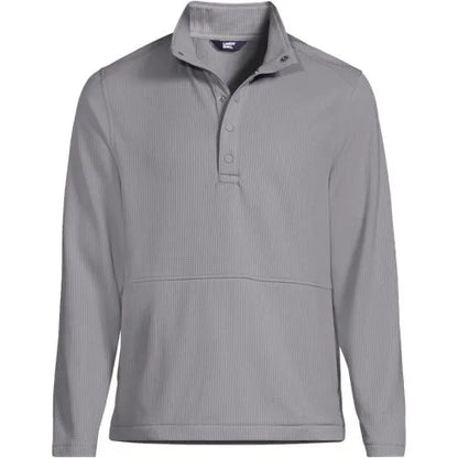School Uniform Unisex Grid Tech Snapneck Pullover Shirt