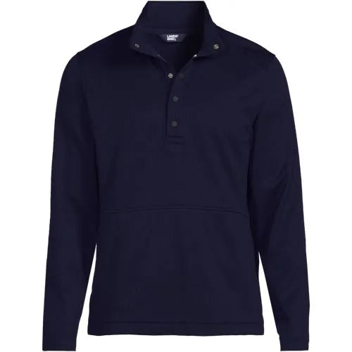 School Uniform Unisex Grid Tech Snapneck Pullover Shirt