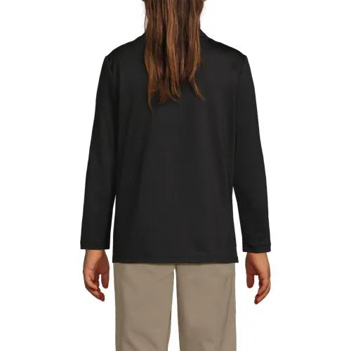 School Uniform Girls Long Sleeve Feminine Fit Rapid Dry Polo Shirt