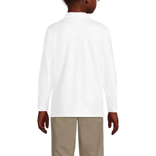 School Uniform Girls Long Sleeve Feminine Fit Rapid Dry Polo Shirt