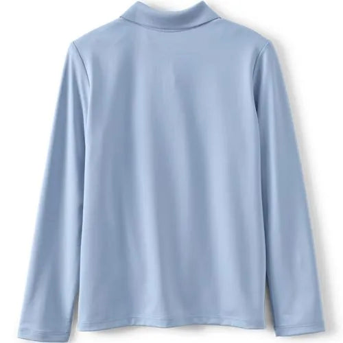 School Uniform Girls Long Sleeve Feminine Fit Rapid Dry Polo Shirt