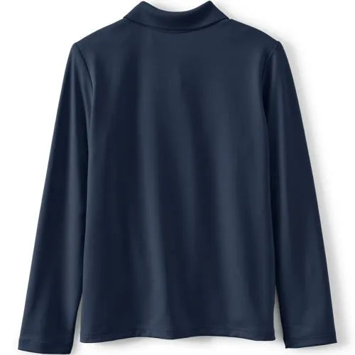 School Uniform Girls Long Sleeve Feminine Fit Rapid Dry Polo Shirt