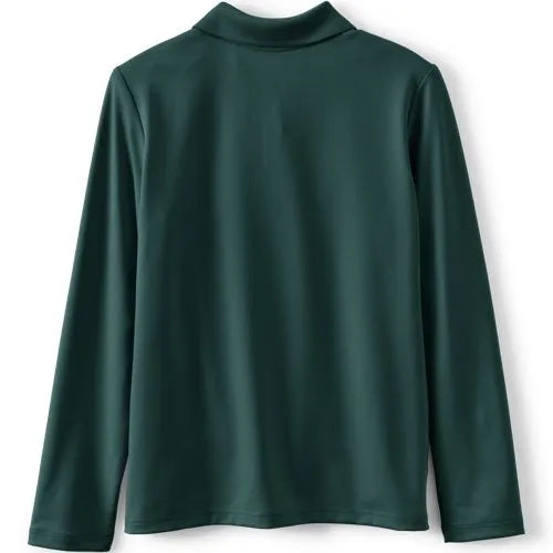 School Uniform Girls Long Sleeve Feminine Fit Rapid Dry Polo Shirt
