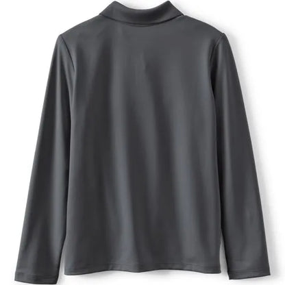 School Uniform Girls Long Sleeve Feminine Fit Rapid Dry Polo Shirt