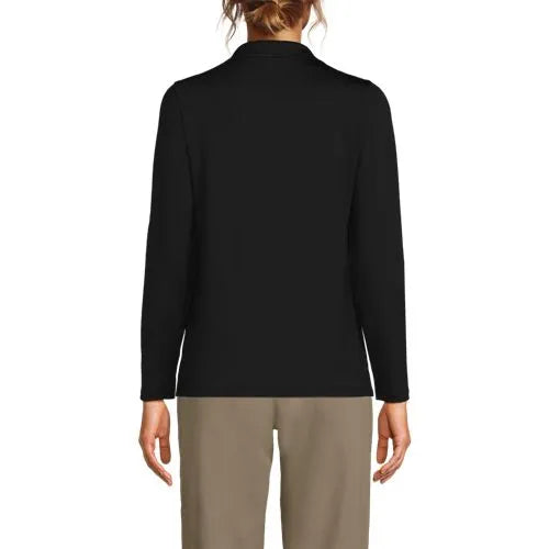 School Uniform Girls Long Sleeve Feminine Fit Rapid Dry Polo Shirt