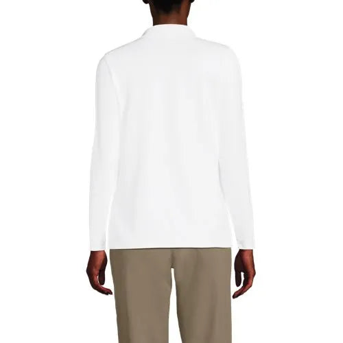 School Uniform Girls Long Sleeve Feminine Fit Rapid Dry Polo Shirt