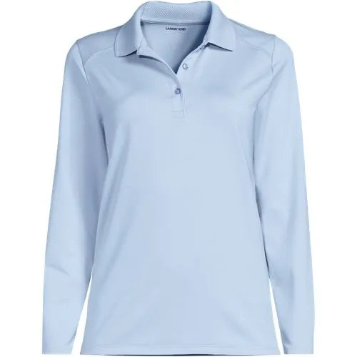 School Uniform Girls Long Sleeve Feminine Fit Rapid Dry Polo Shirt