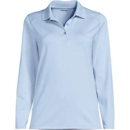 School Uniform Girls Long Sleeve Feminine Fit Rapid Dry Polo Shirt