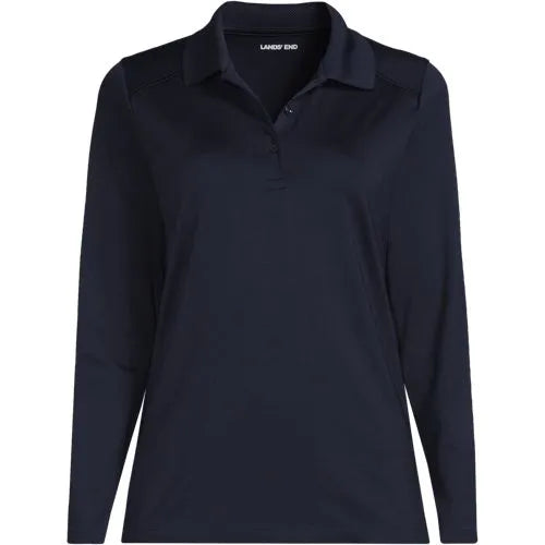 School Uniform Girls Long Sleeve Feminine Fit Rapid Dry Polo Shirt