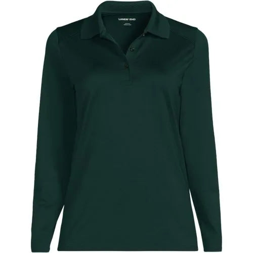 School Uniform Girls Long Sleeve Feminine Fit Rapid Dry Polo Shirt