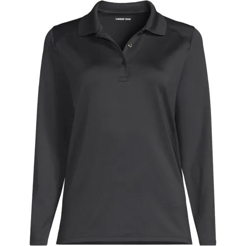 School Uniform Girls Long Sleeve Feminine Fit Rapid Dry Polo Shirt
