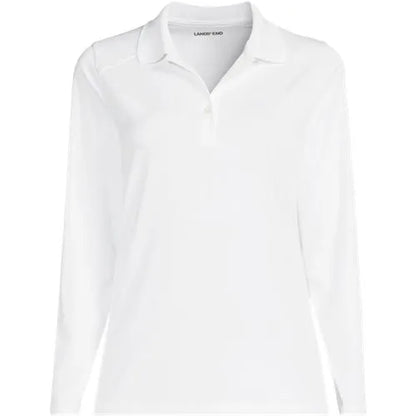 School Uniform Girls Long Sleeve Feminine Fit Rapid Dry Polo Shirt