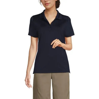 School Uniform Girls Short Sleeve Feminine Fit Rapid Dry Polo Shirt