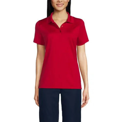 School Uniform Girls Short Sleeve Feminine Fit Rapid Dry Polo Shirt