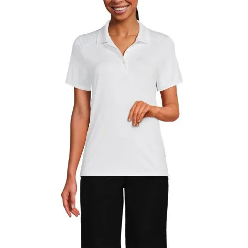 School Uniform Girls Short Sleeve Feminine Fit Rapid Dry Polo Shirt