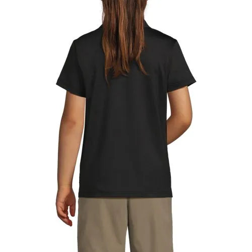 School Uniform Girls Short Sleeve Feminine Fit Rapid Dry Polo Shirt