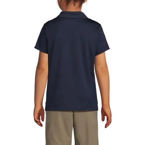School Uniform Girls Short Sleeve Feminine Fit Rapid Dry Polo Shirt
