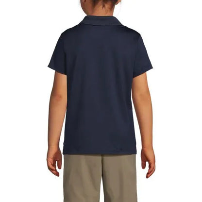 School Uniform Girls Short Sleeve Feminine Fit Rapid Dry Polo Shirt