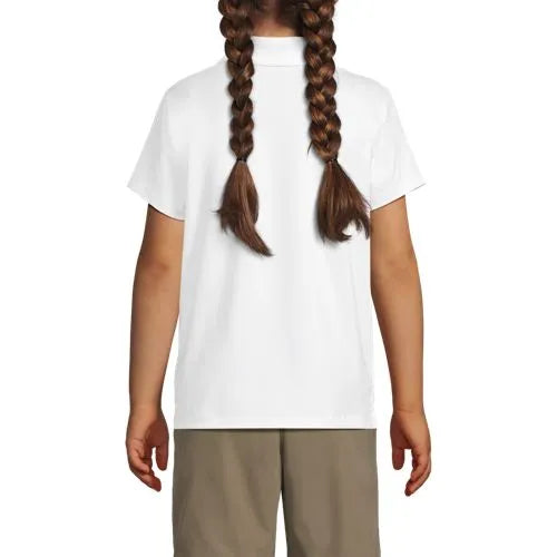 School Uniform Girls Short Sleeve Feminine Fit Rapid Dry Polo Shirt