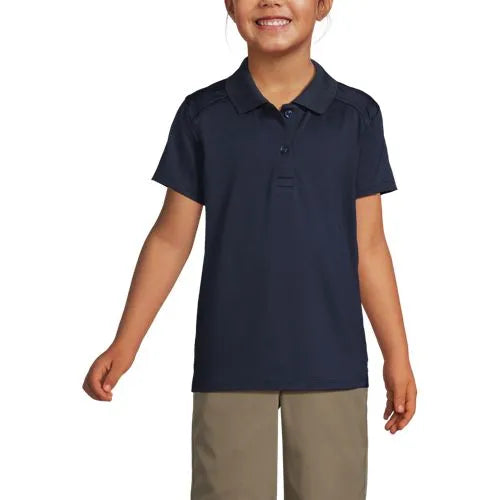 School Uniform Girls Short Sleeve Feminine Fit Rapid Dry Polo Shirt