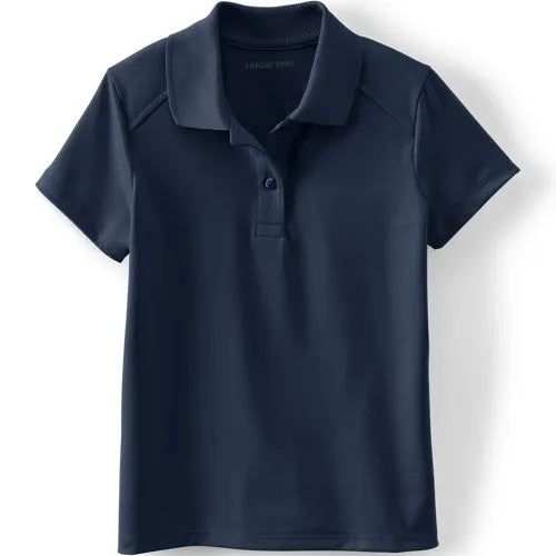 School Uniform Girls Short Sleeve Feminine Fit Rapid Dry Polo Shirt