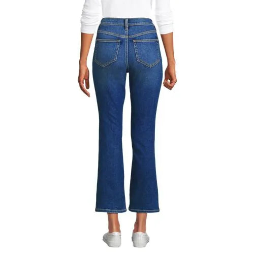 Women's Recover Denim High Rise Kick Flare Crop Jeans