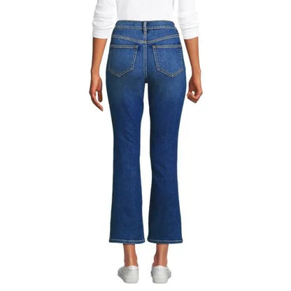 Women's Recover Denim High Rise Kick Flare Crop Jeans