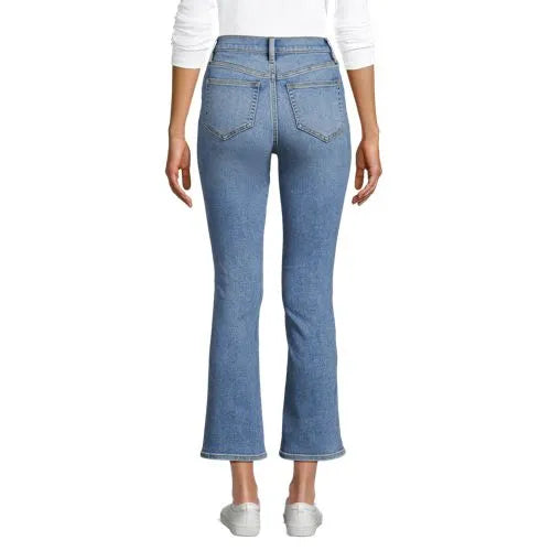 Women's Recover Denim High Rise Kick Flare Crop Jeans