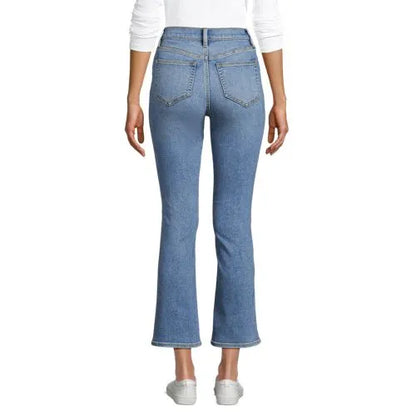 Women's Recover Denim High Rise Kick Flare Crop Jeans