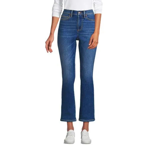 Women's Recover Denim High Rise Kick Flare Crop Jeans