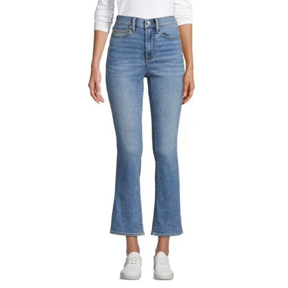 Women's Recover Denim High Rise Kick Flare Crop Jeans