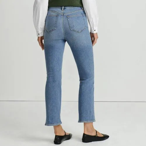 Women's Recover Denim High Rise Kick Flare Crop Jeans
