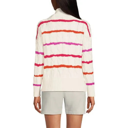 Women's Drifter Cable Quarter Zip Sweater