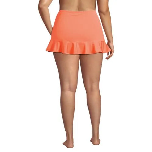 Women's Ruffle Hem Mini Swim Skirt