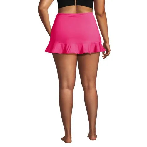 Women's Ruffle Hem Mini Swim Skirt