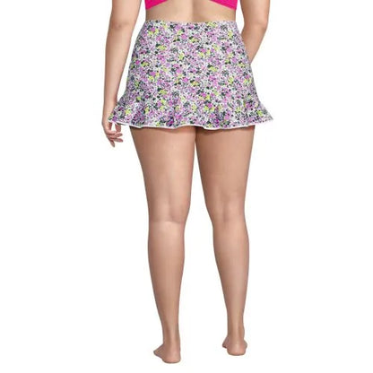 Women's Ruffle Hem Mini Swim Skirt